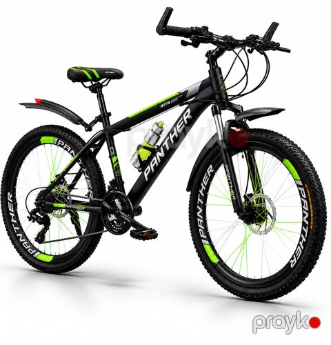 Dağ velosipedi Panther Shadow Edition Vip088, qara/yaşıl, 24" — Bakı