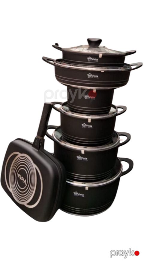 Qazan dəsti Vısta 14 parça Qara - ZTW-Vİ400 — Bakı
