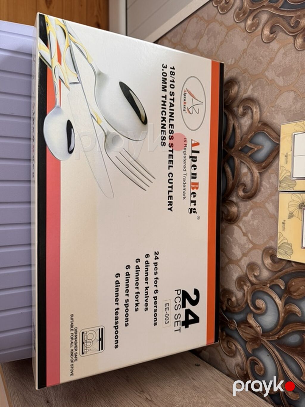 AlpenBerg 24 hissəli süfrə ləvazimatı dəsti - Material: 18/10 — Qablar və mətbəx əşyaları, Bakı (3)