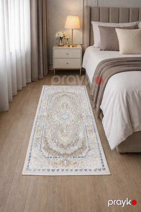 Xalça SH1137, bej, ipək, 80x150 sm — Bakı