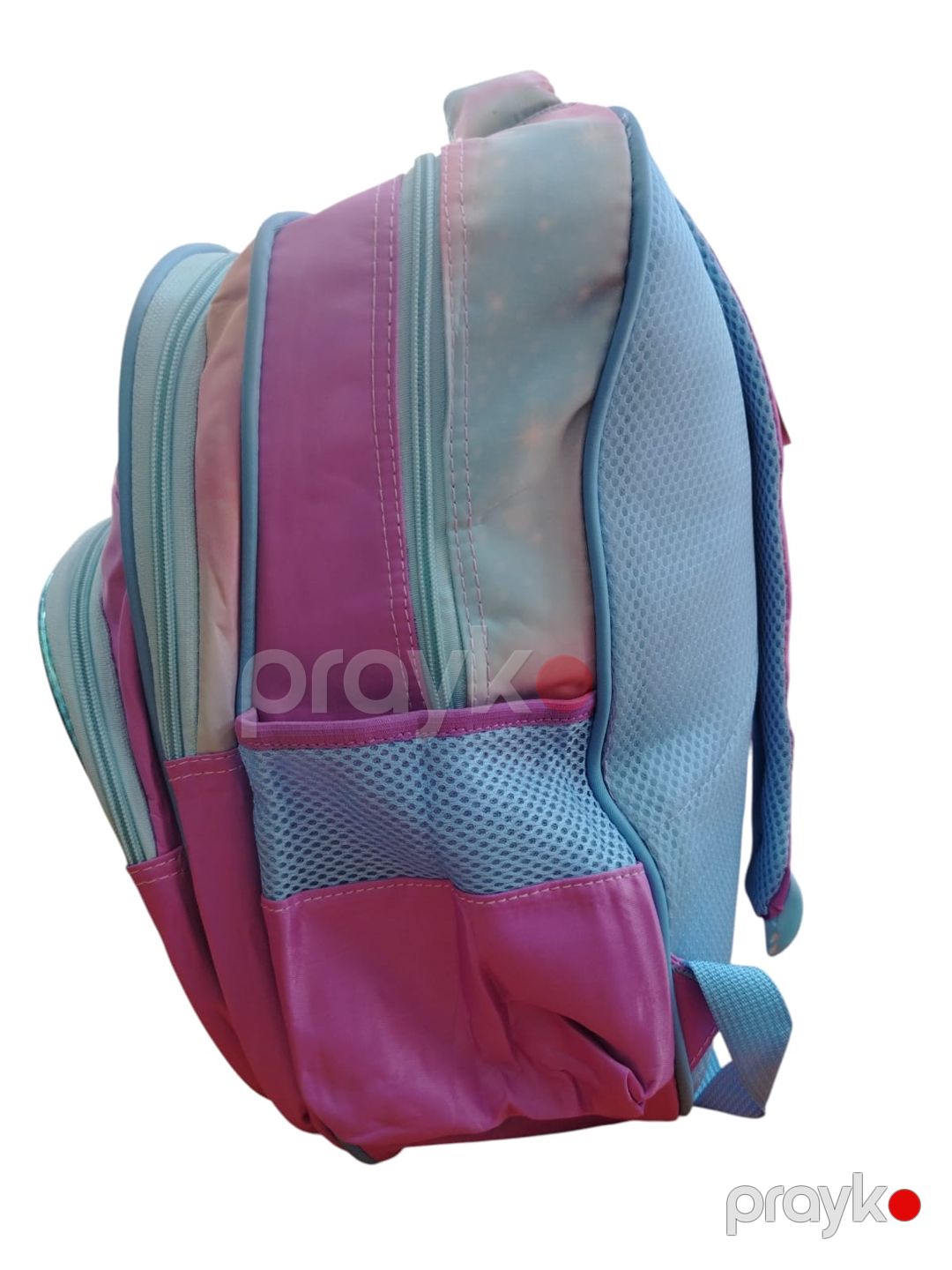 Məktəbli bel çantası YL-3200, suyadavamlı parça, mavi/çəhrayı — Mallar, Bakı (2)