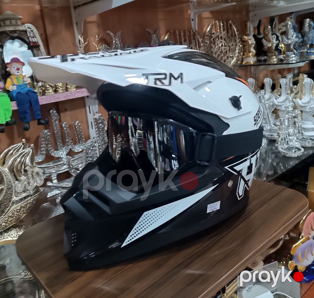TRM Kros Kaskalar 75-azn “Speed Racing” off-road/dirt bike kaskı + — Motosiklet geyimi, Bakı (8)