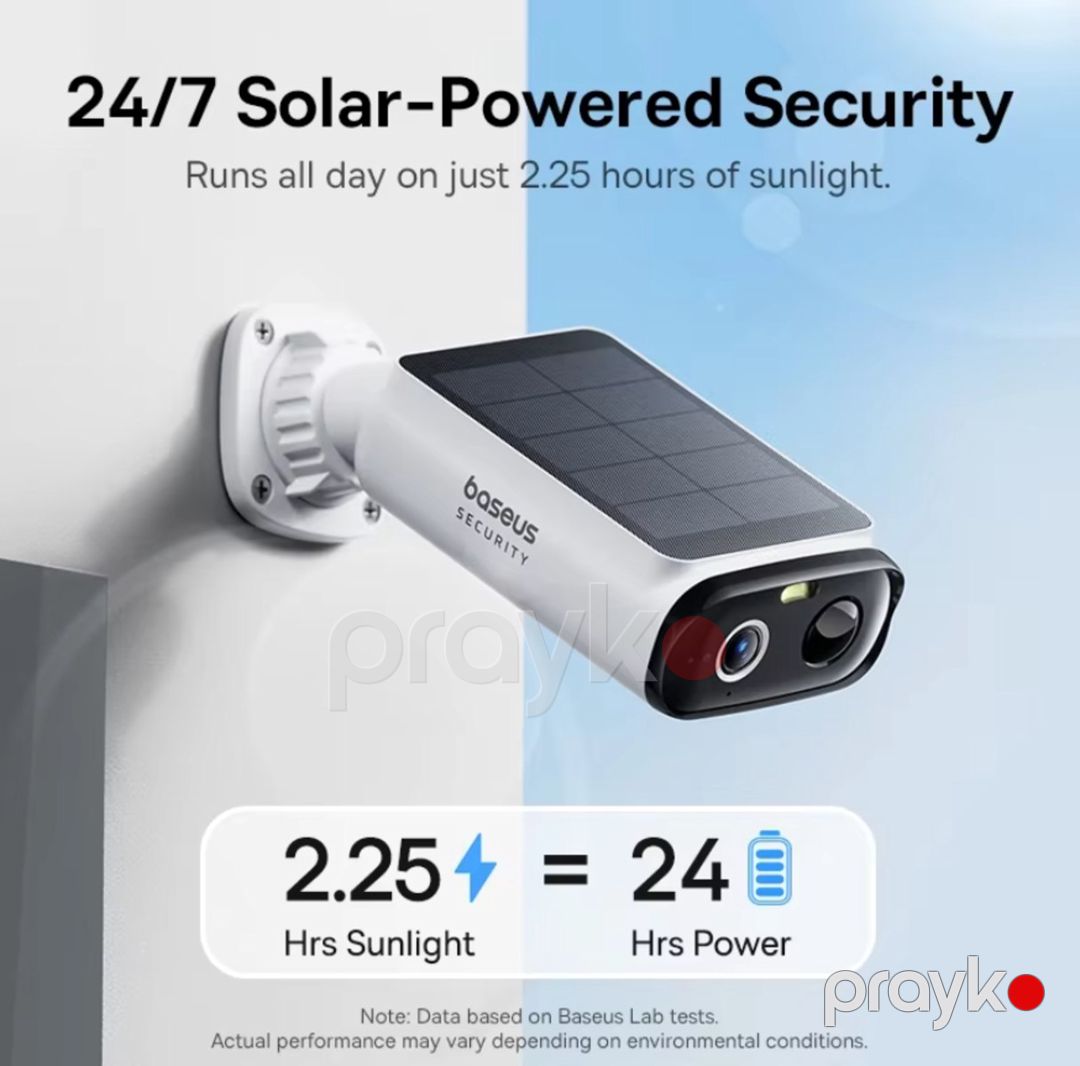 Müşahidə kamerası Baseus Security Camera 2K Günəş enerjisi ilə — Ağıllı ev və təhlükəsizlik, Bakı (2)