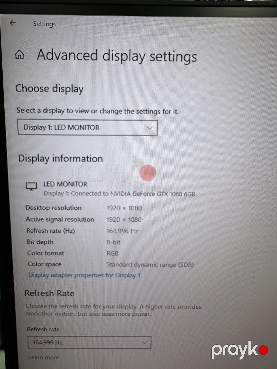 Gaming PC i7-4790K / GTX 1060 6GB / 16GB / 480GB SSD / 27" 165Hz — Masaüstü kompüterlər, Bakı (9)