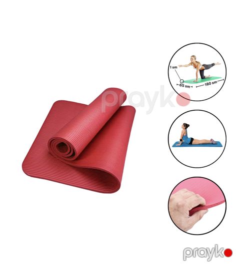 Yoqa və fitnes üçün xalça XG-23, qırmızı, 180 sm — Bakı
