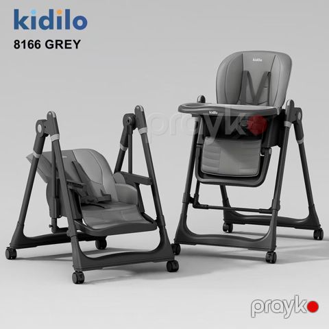 Uşaq üçün yedizdirmə oturacağı Kidilo 8166, boz — Bakı