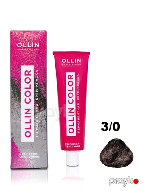 Permanent krem-boya Ollin Professional Ollin Color 3/0 tünd şaten 100 ml — Bakı