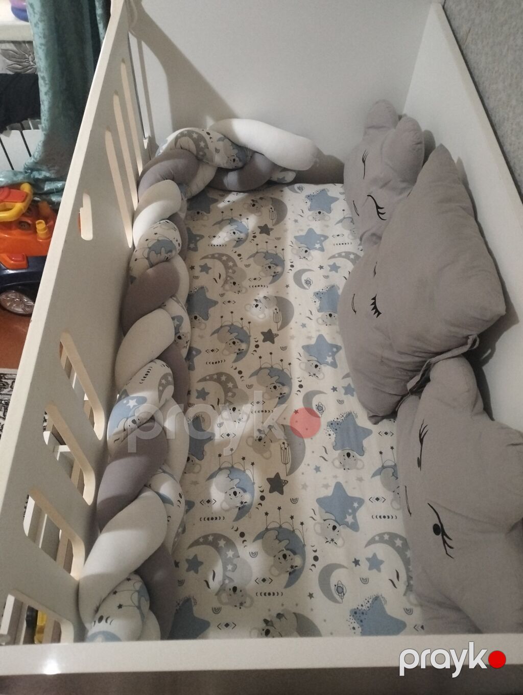 Uşaq çarpayısı və komodlu beşik dəsti - Model: “Teddy” dizaynlı — Bəşikləri, Bakı (2)