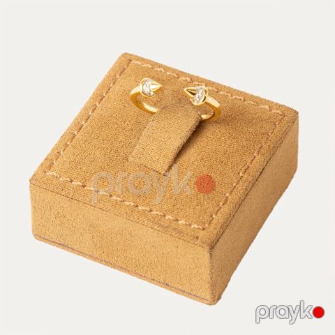 Qadın qızıl üzüyü Hass Gold 14K 585 əyar 2.35 qr sirkon qaşlı - HassGold88014 — Bakı