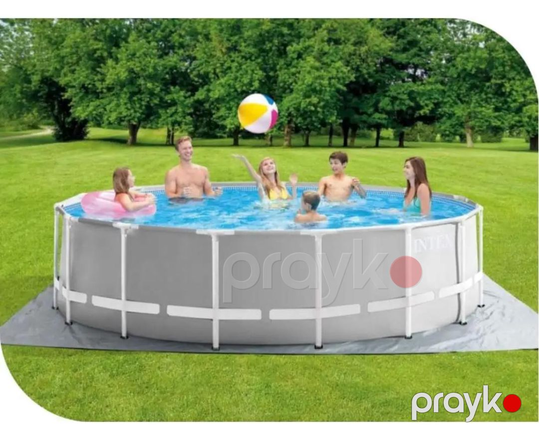Karkaslı hovuz Intex, boz, 549x122sm, 24311 L — Hovuzlar, Bakı (2)