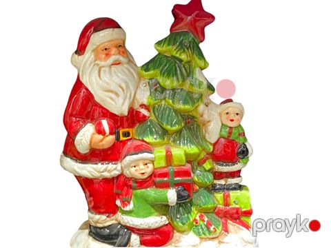 Yeni il fiquru Santa Klaus NJS_RM-20-2, qırmızı/yaşıl — Bakı