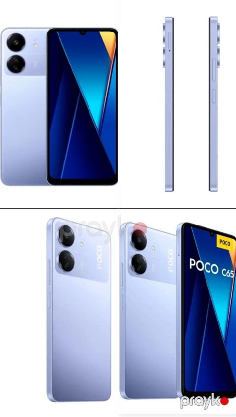 Poco C65, 128 GB, rəng - Mavi, Barmaq izi — Bakı