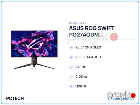 Asus Rog swıft PG27AQDM (ASUS-ROG-PG27AQDM) — Bakı