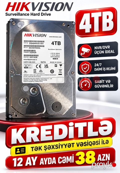 Sərt disk HDD 4TB — Bakı