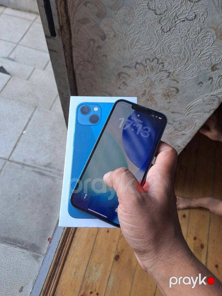Apple iPhone 13 Blue 128GB/4GB — Smartfonlar, Bakı (3)