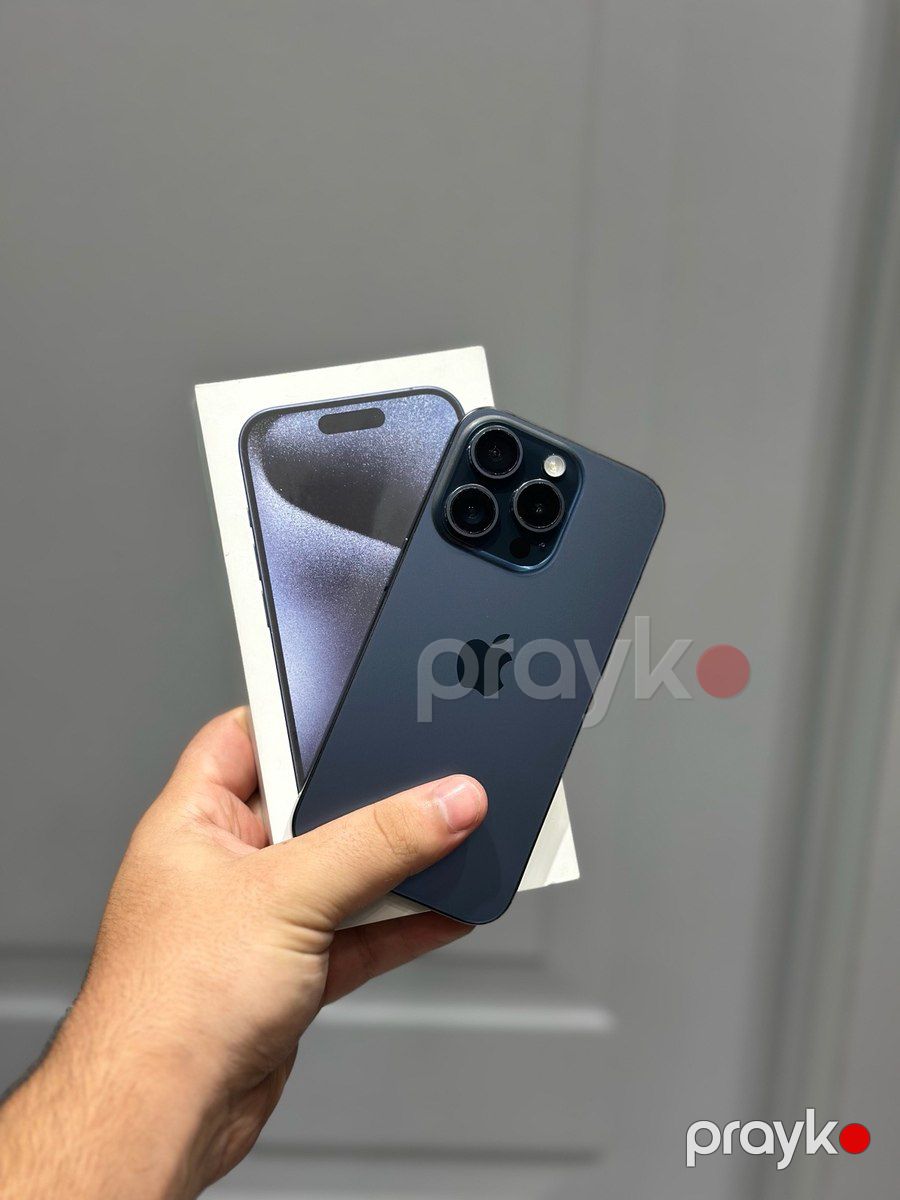 Apple iPhone 15 Pro Blue Titanium 256GB/8GB — Smartfonlar, Bakı (2)