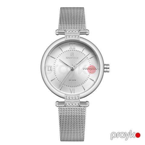 Qol saatı qadınlar üçün Naviforce NF5019 Silver/White — Bakı