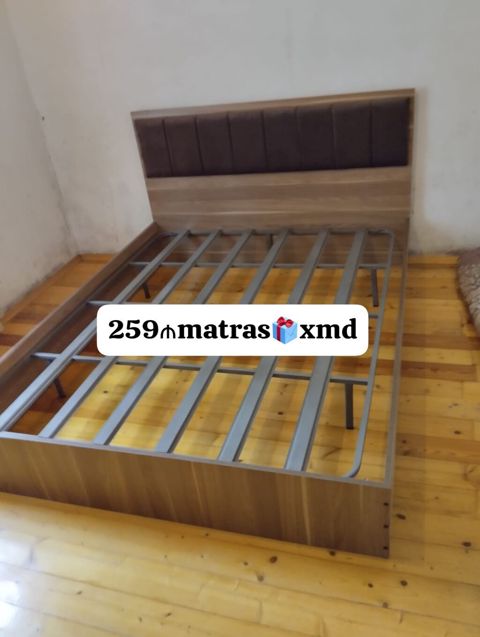 Taxta və metal konstruksiyalı ikinəfərlik çarpayı karkası - Material — Çarpayılar