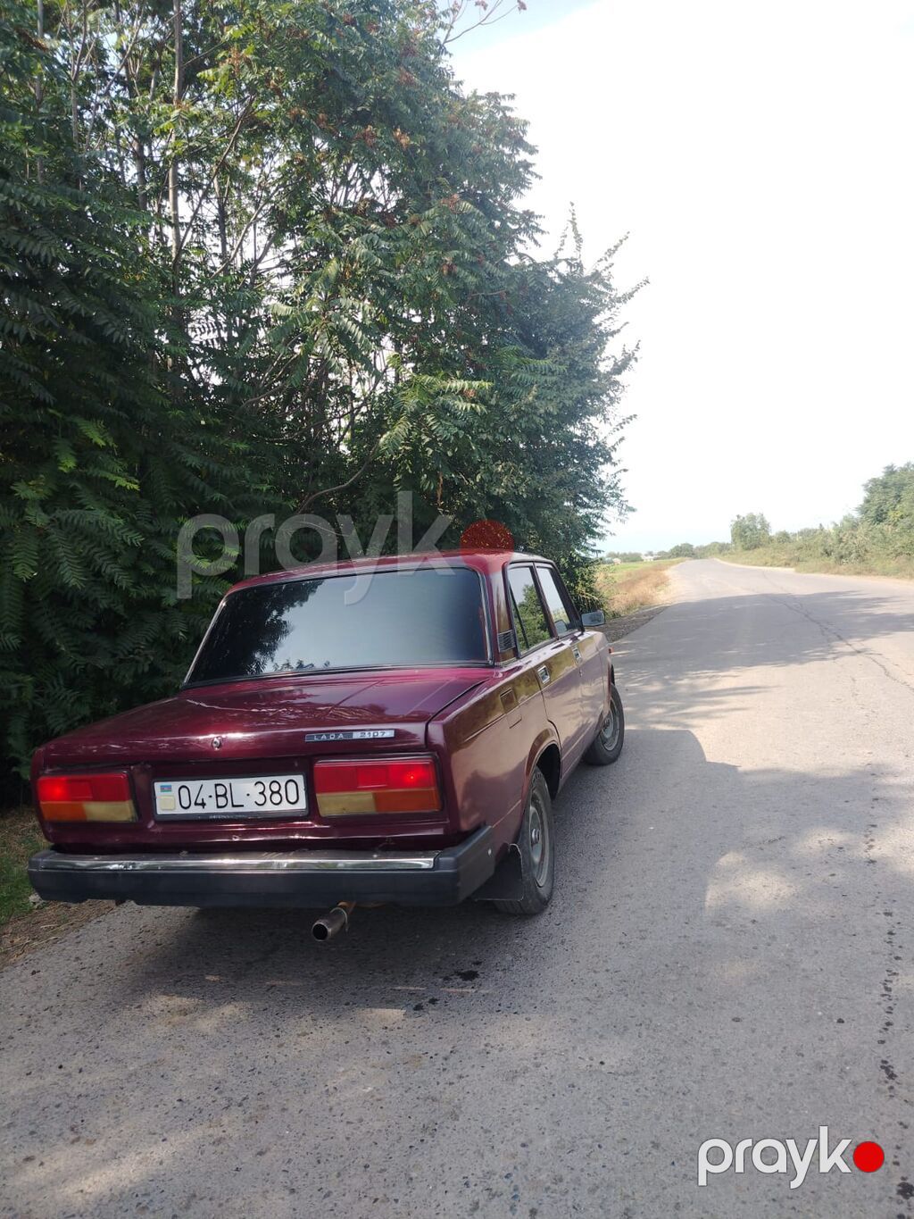 Lada 2107 sedan - Ban növü: sedan, 4 qapı - Rəng: tünd al-qırmızı — Avtomobillər, Bakı (2)