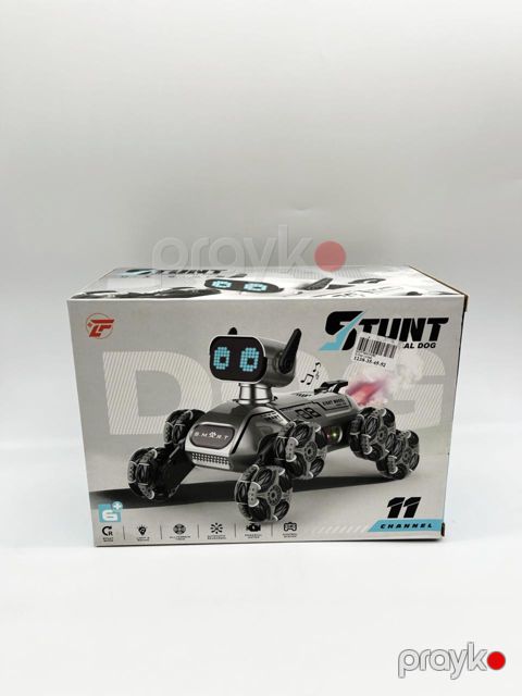 Radio ilə idarə olunan robot Stunt Mechanical Dog T-81, plastik, boz, 6 yaş — Bakı