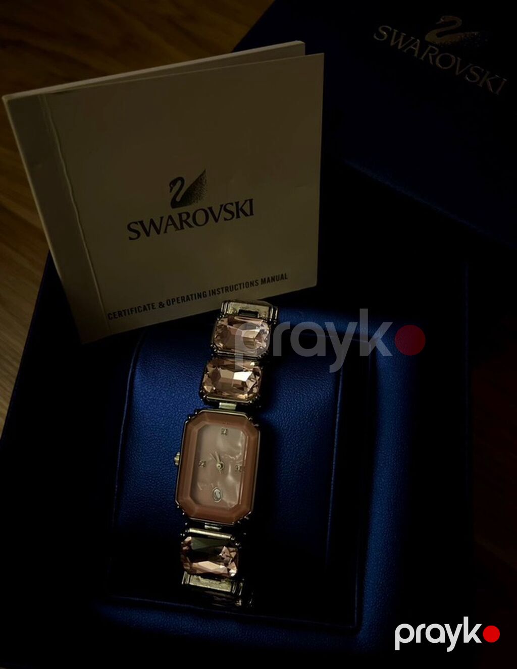 İşlənmiş, Qol saatı, Swarovski, rəng - Çəhrayı — Qol saatları, Bakı (3)
