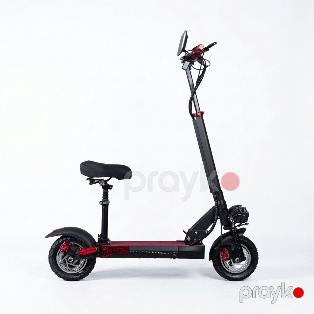 Elektrikli skuter YT100736, 35 km/s, qara — Mallar, Bakı (3)