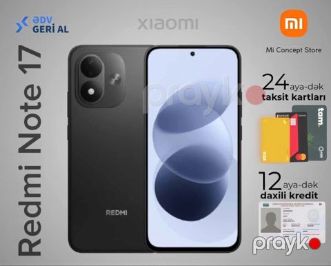 Xiaomi Redmi Note 17 Black 256GB/6GB — Bakı
