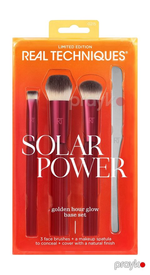 Makiyaj fırçaları dəsti Real Techniques Solar Power - Golden Hour Glow, 4 əşya — Bakı