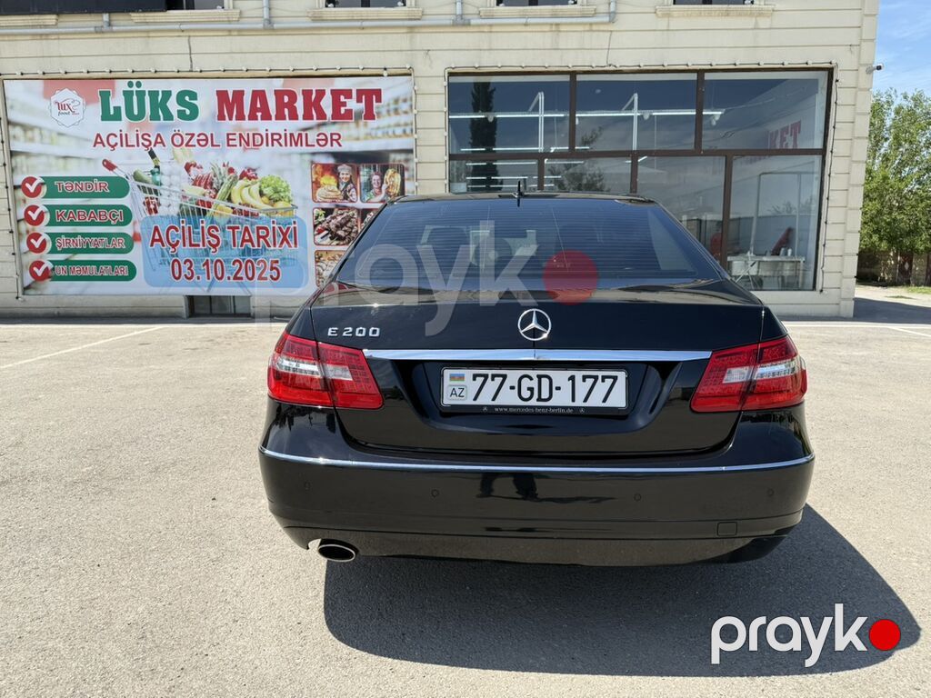 Mercedes-Benz E200 sedan, 2009-cu il, 1,8 turbo benzin, təmiz alman — Avtomobillər, Bakı (3)