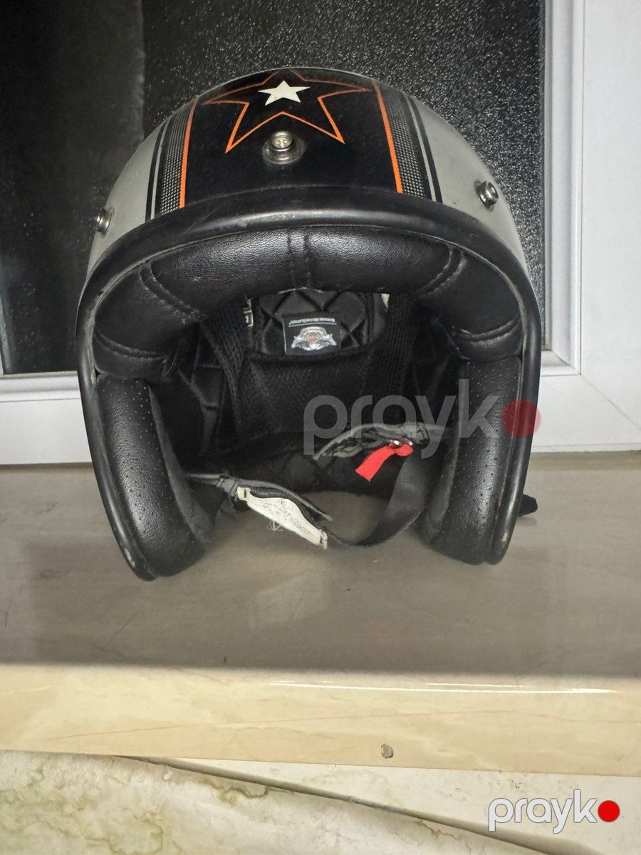 Harley-Davidson Bell Grey Star Retro 3/4 — Ehtiyat hissələri və aksesuarlar, Bakı (4)