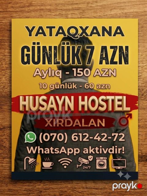 Husayn Hostel – Xırdalan Yataqxana/hostel xidməti, yalnız kişilər — Xırdalan