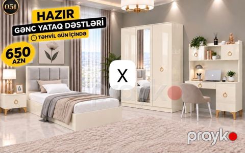 Hazır gənc yataq dəstləri – 650 AZN. Təhvil gün içində. Dəst tərkibi