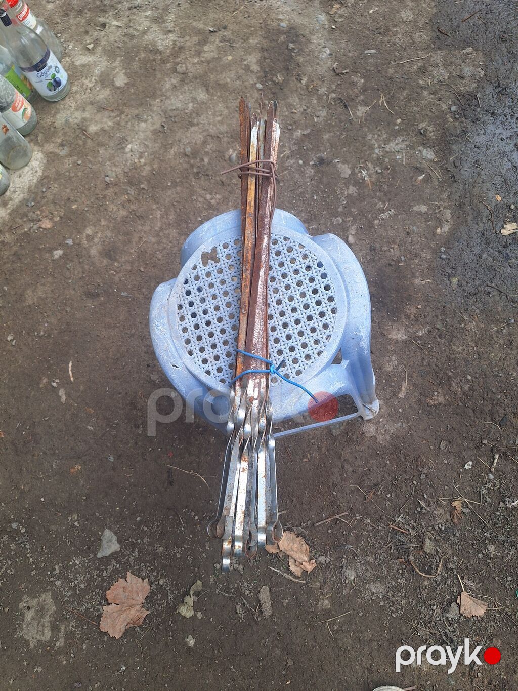 Məhsul: Manqal şişləri dəsti Təsvir: - Material: polad (metal), yastı — Mangal və aksesuarları, Gəncə (4)