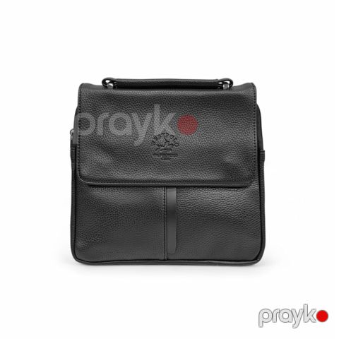 Kross-bodi çanta WestPolo, qara, poliuretan, 24x26 sm — Bakı