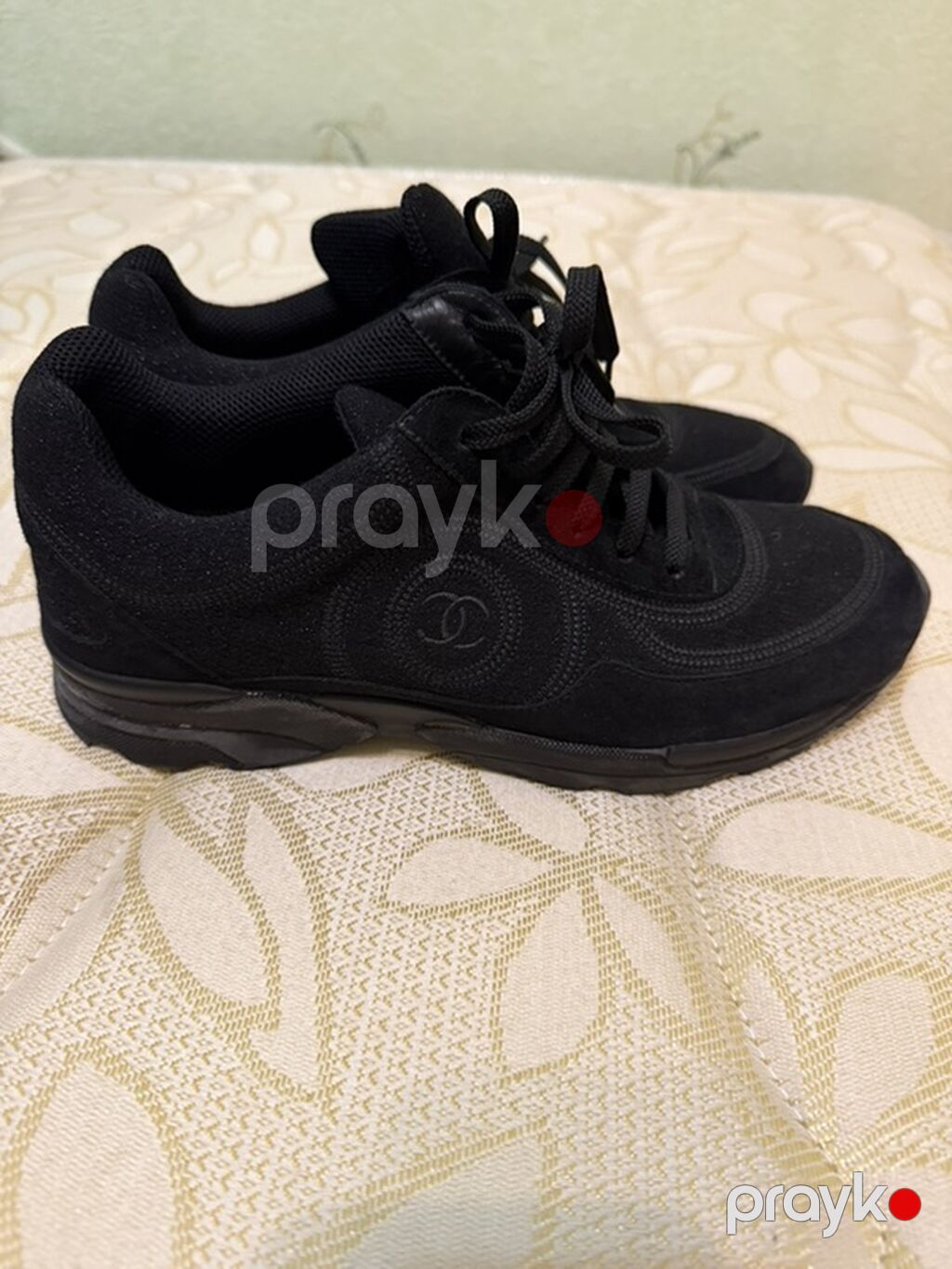 Chanel qadın krossovkası – tam qara rəng - Model: Chanel sneakers — Krosovka, Bakı (2)