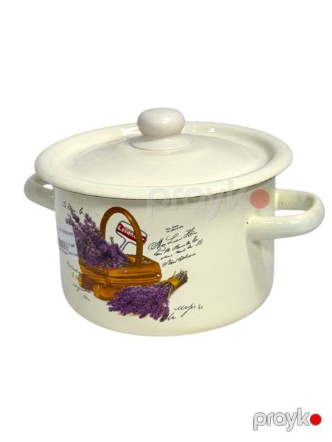 Qazan Новомосковская Посуда 1610.2_lavander, mina, bej, 2 l — Bakı