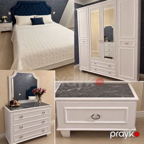 Madeyra Luna yataq dəsti 750₼. ideal vəziyyətdə. Matrası və bazası — Mehdiabad