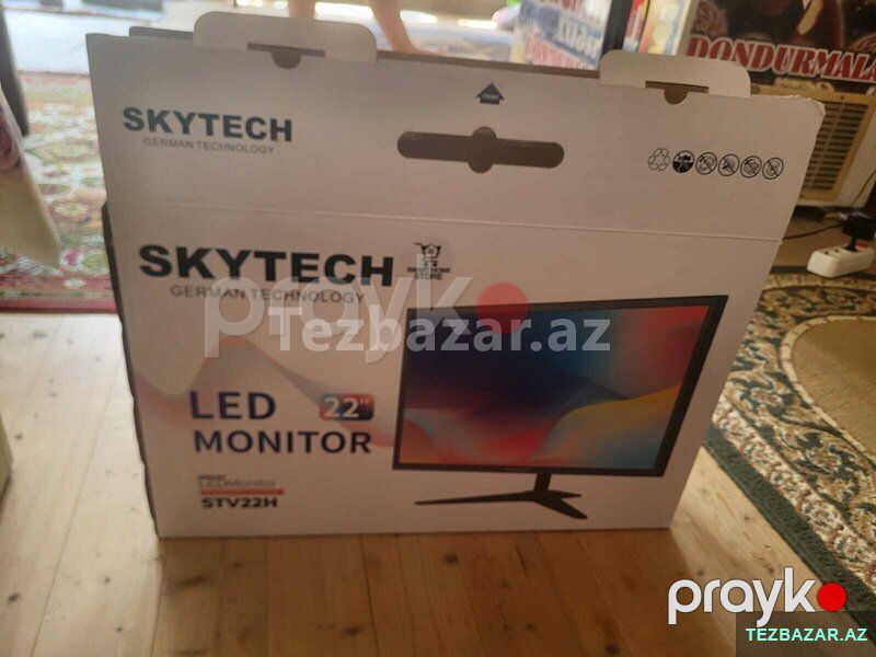 Skytech 22 inch Monitor 75 hz 5ms — Periferik cihazlar, Bakı (3)