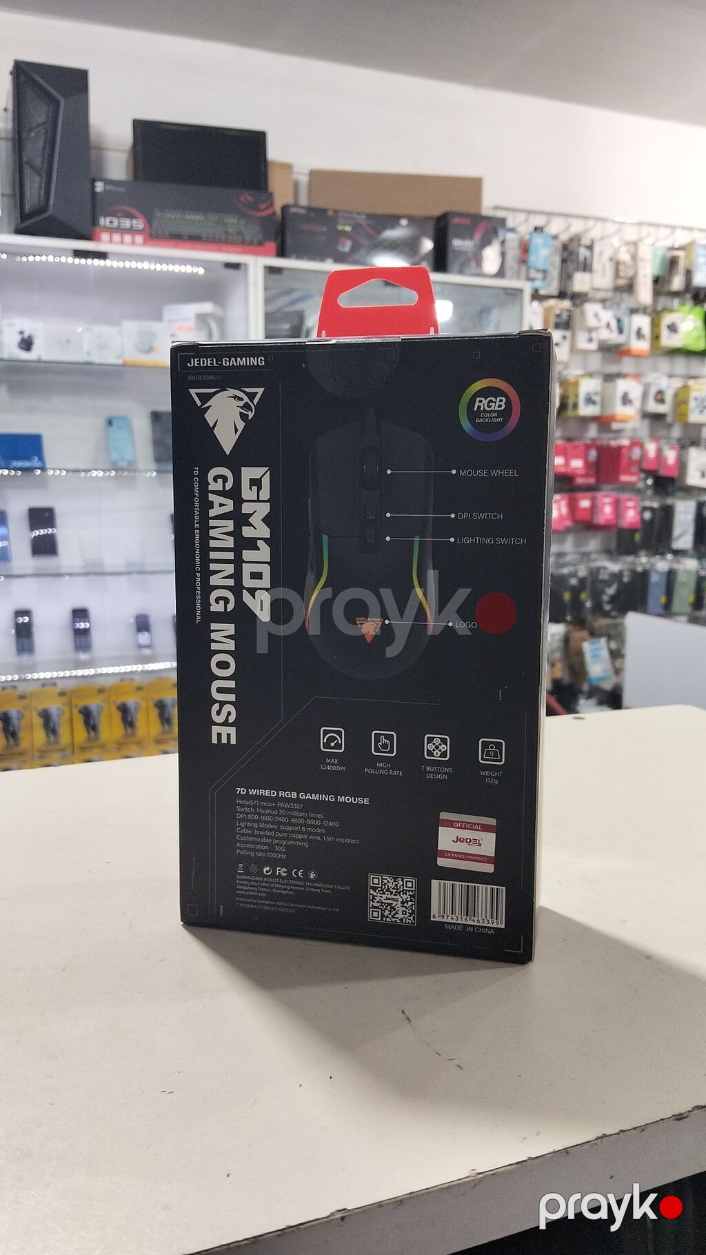 Jedel Gaming GM109 – 7D RGB simli oyun siçanı Xüsusiyyətlər — Klaviaturalar və siçanlar, Bakı (2)