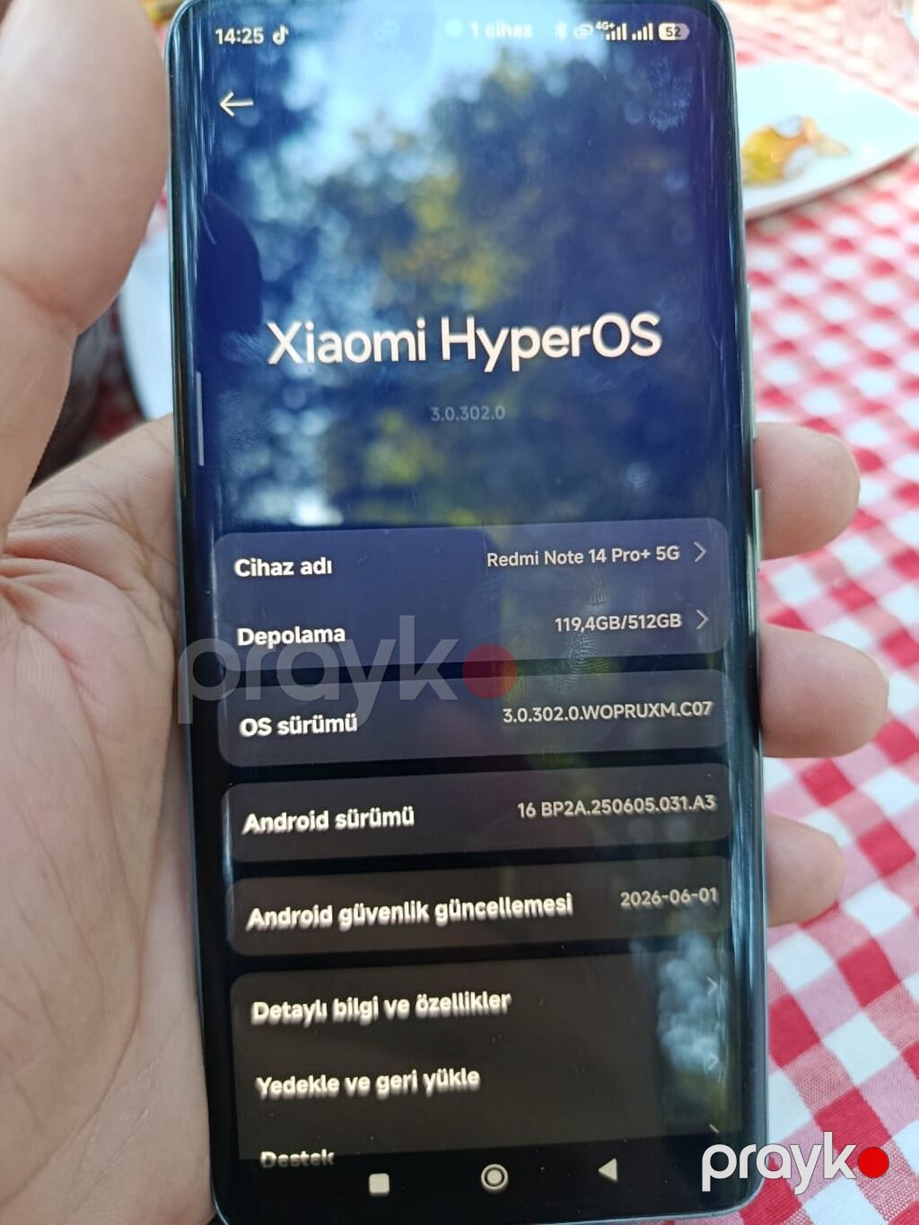 Redmi Note 14 Pro+, 512 GB, rəng - Yaşıl, Sensor, Barmaq izi, Simsiz şarj — Xiaomi, Bakı (3)