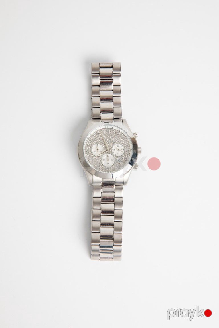 Qadın qol saatı No Brand Silver-Tone Slim Runway Chronograph — Mallar, Bakı (2)