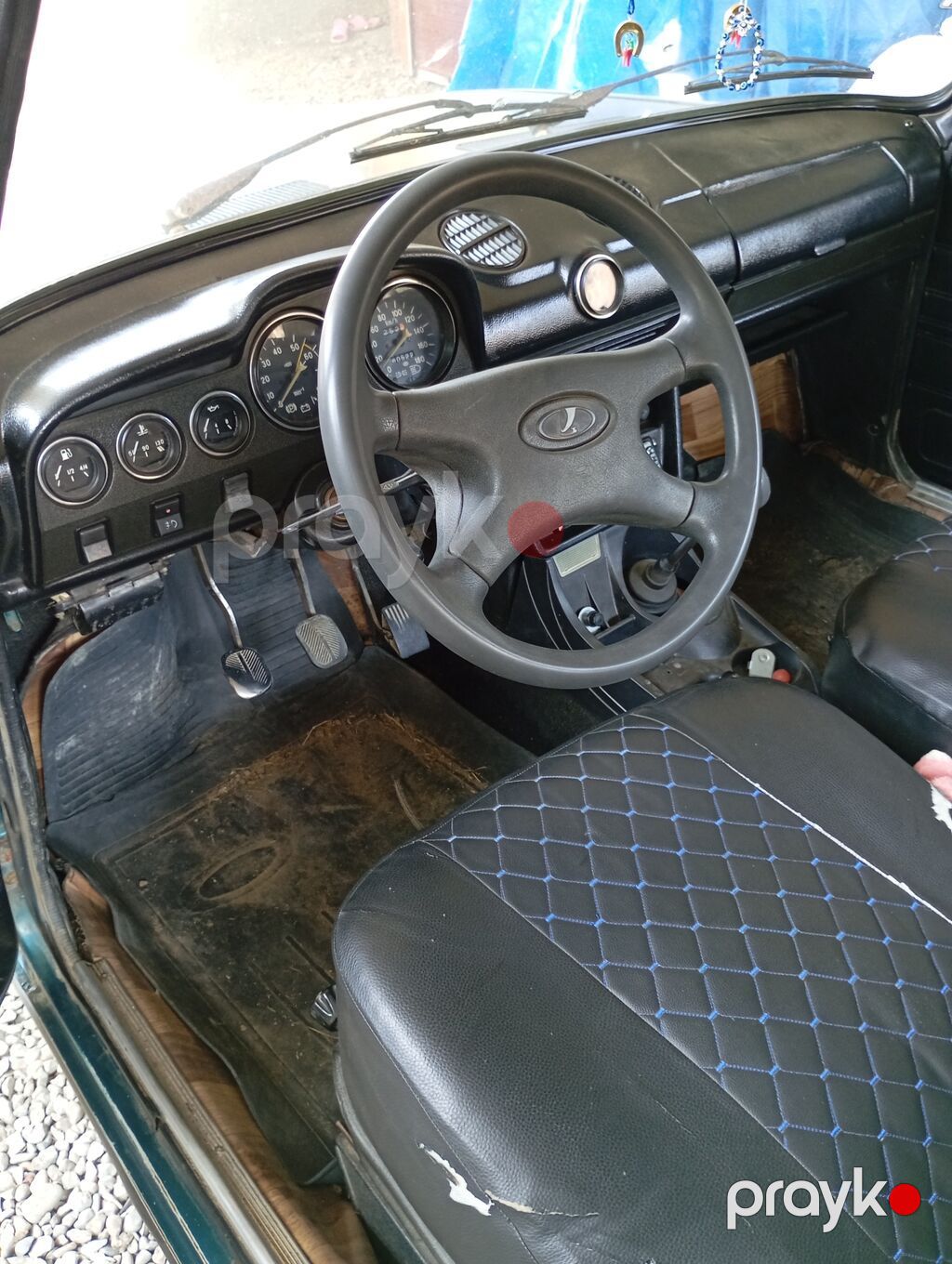 VAZ 2106 (Jiguli) sedan - Kuzov: klassik 4 qapılı sedan, tünd yaşıl — Avtomobillər, Naftalan (3)