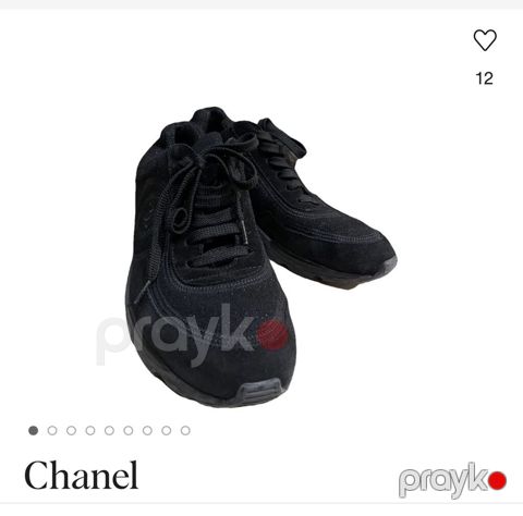 Chanel qadın krossovkası – tam qara rəng - Model: Chanel sneakers — Bakı