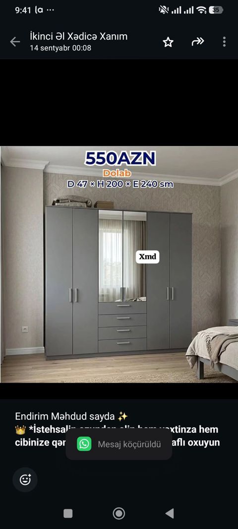 Endirim Məhdud sayda İstehsalin ozunden alin hem vaxtinza hem — Aişə Xanım — Şkaflar