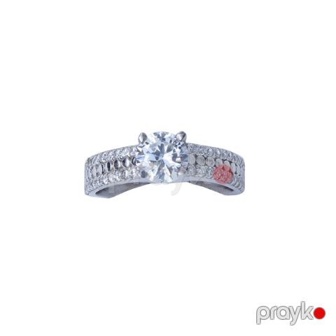 Qadınlar üçün gümüş üzük Azgold 57, Gümüşü/Şəffaf VJ169770 No Brand — Bakı