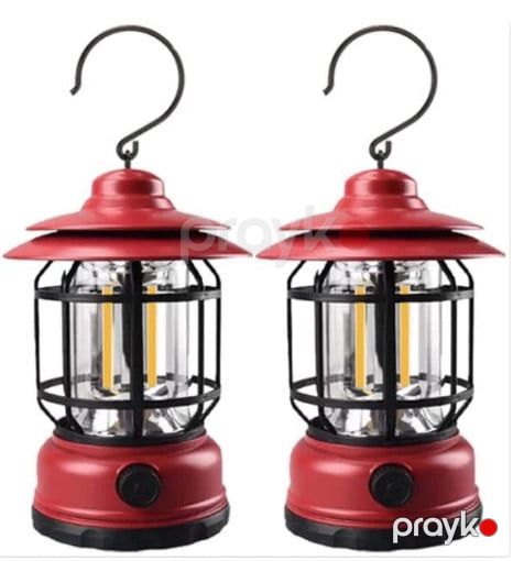 Çadır lampası LED, retro stil, yenidən doldurula bilən, dəyişdirilə bilən, portativ, suya davamlı, yüngül, elektrik kəsintiləri və fövqəladə hallar üçün - prl_99155 — Mallar, Bakı (3)