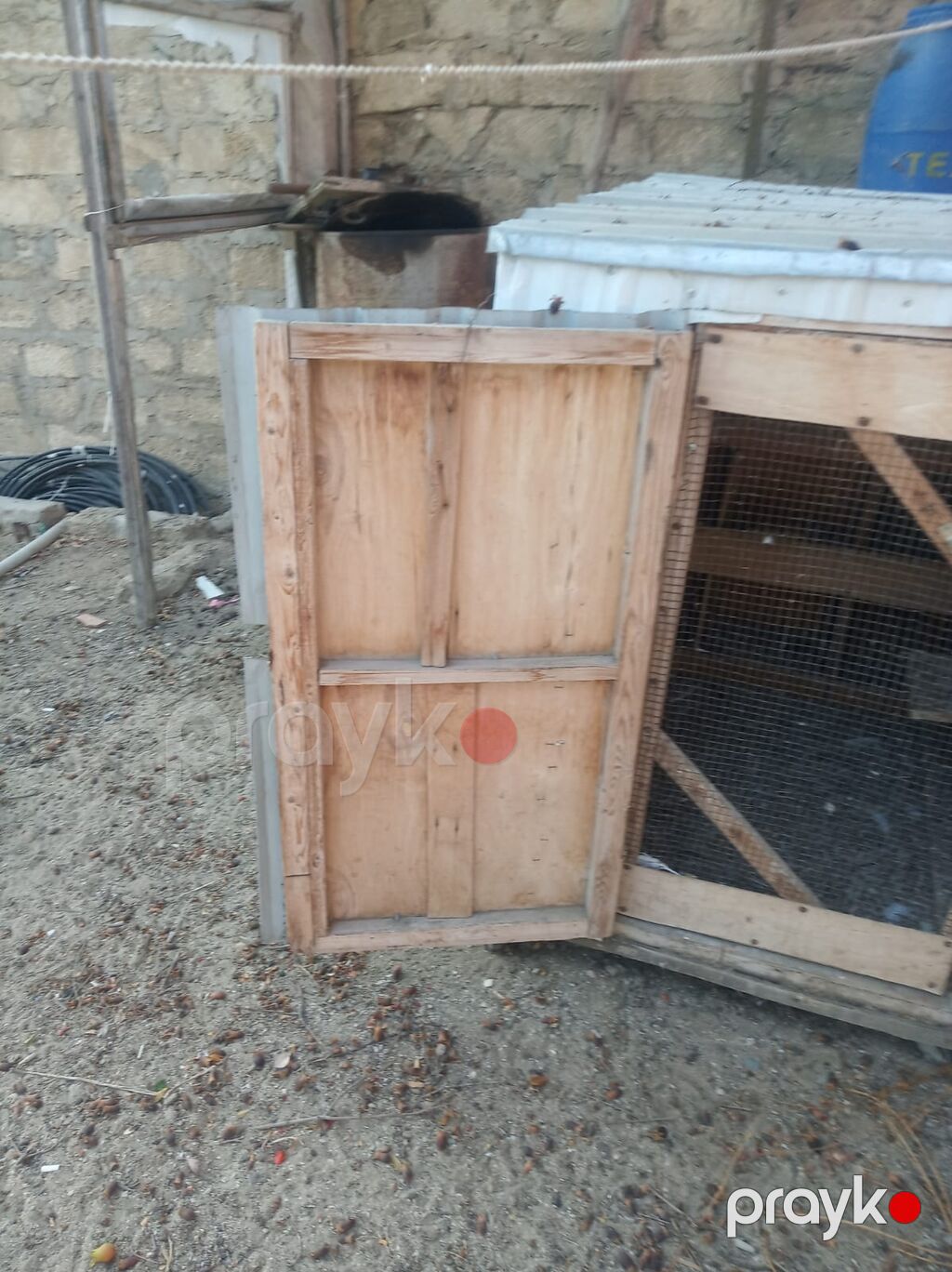 Metaldan və taxtadan hazırlanmış quşxana/kümes - Korpus: Dalğalı — Qəfəslər, Digah (6)