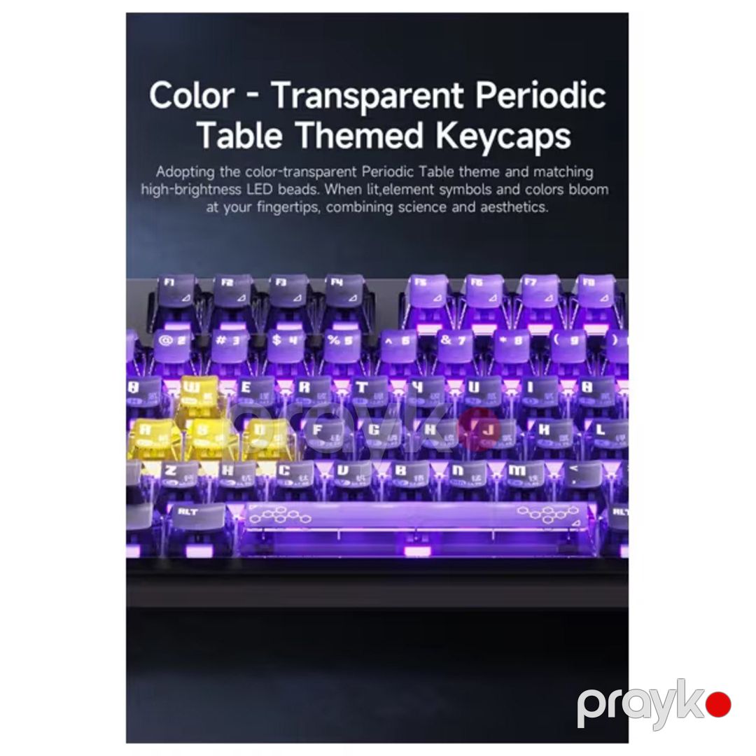 Ajazz MK87 Prism Purple-Yellow — Periferik cihazlar, Bakı (2)