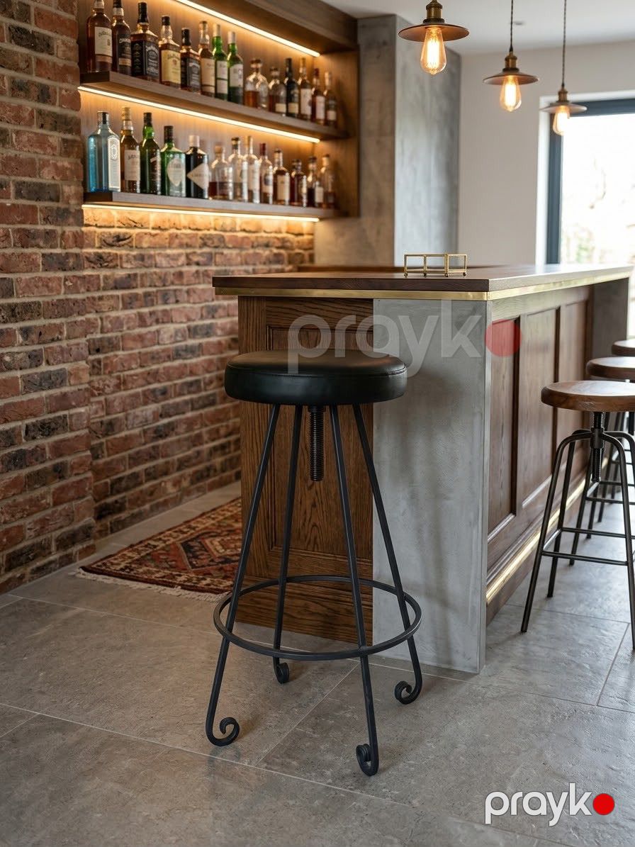 Bar stulu, tünd yaşıl, 33x77 sm — Mallar, Bakı (2)