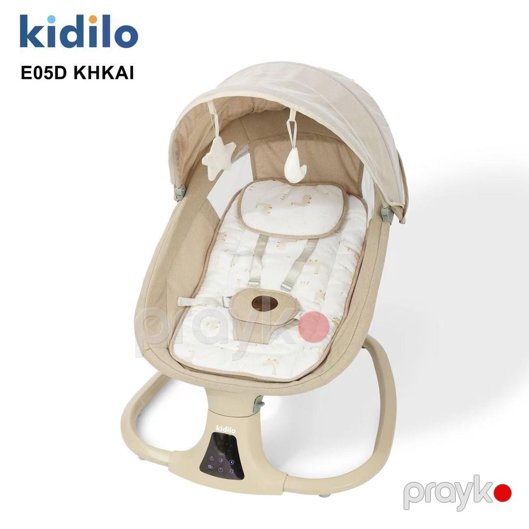 Uşaqlar üçün elektron yelləncək kreslo Kidilo AD E05D Khaki — Mallar, Bakı (2)